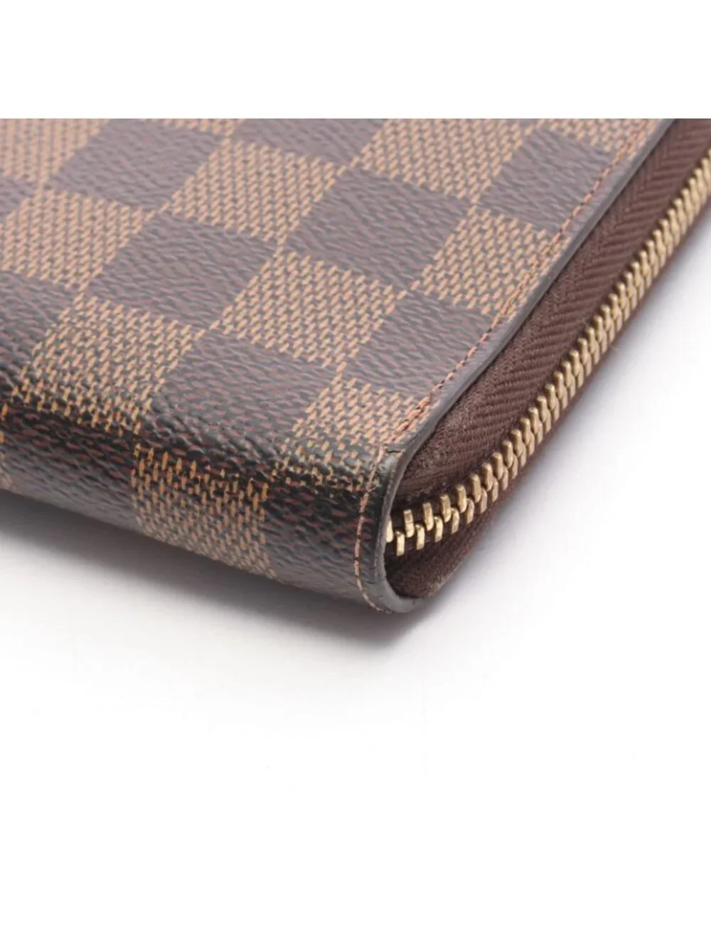 Louis Vuitton Round Wallet Zippy Organizer Damier Ebene Leather